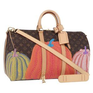 LOUIS VUITTON Yayoi Kusama Keepall Bandouliere 45 Bag M46441 LV Auth 147286SM